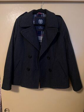 American Eagle Outfitters Navy Pea Coat
